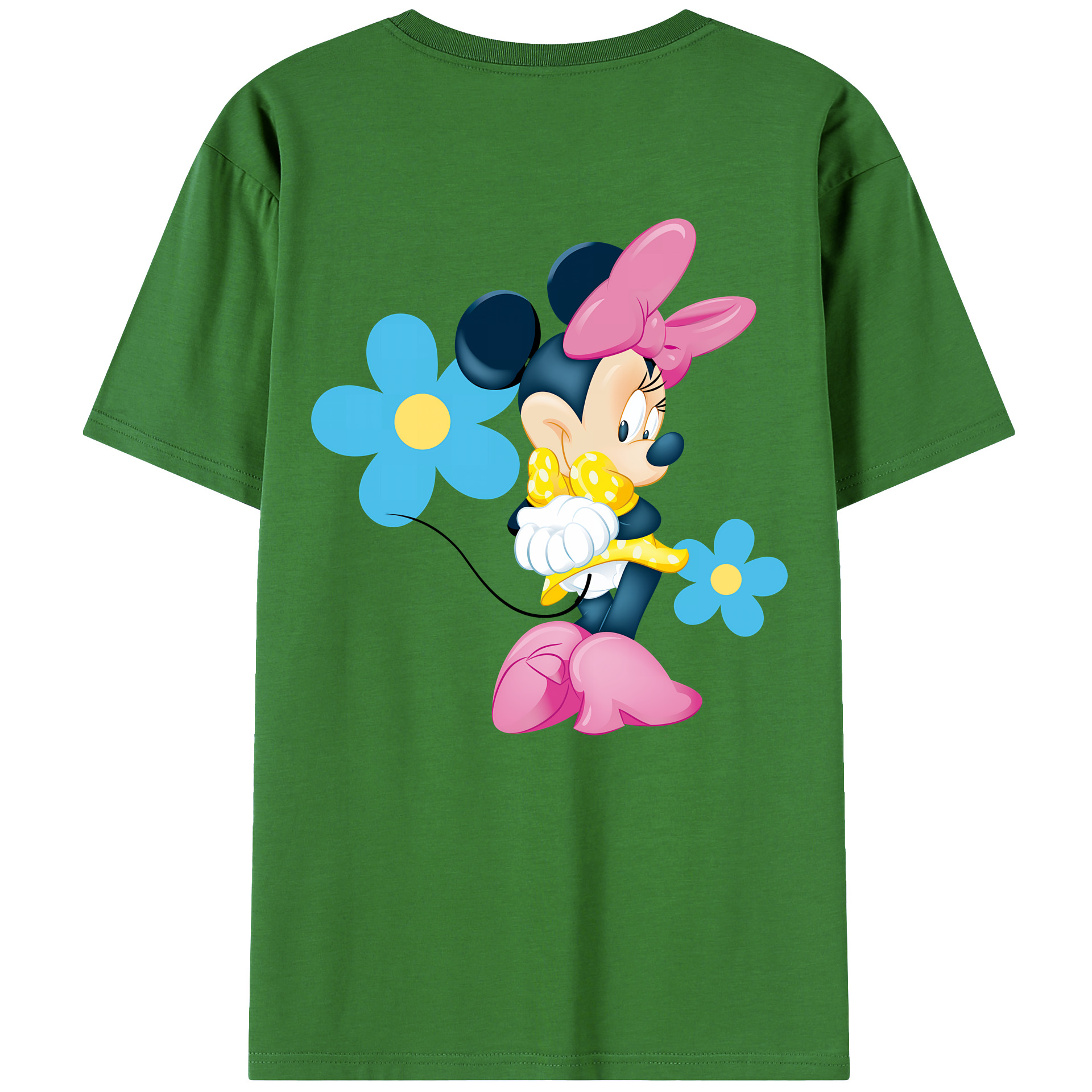 （画像用） ミッキーマウス Mickey Mouse レディース半袖Tシャツ(バックプリント)